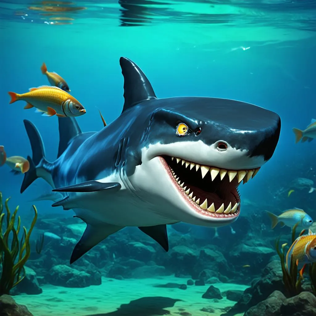 Hungry Shark Evolution:  Con Cá Mập Hack Game