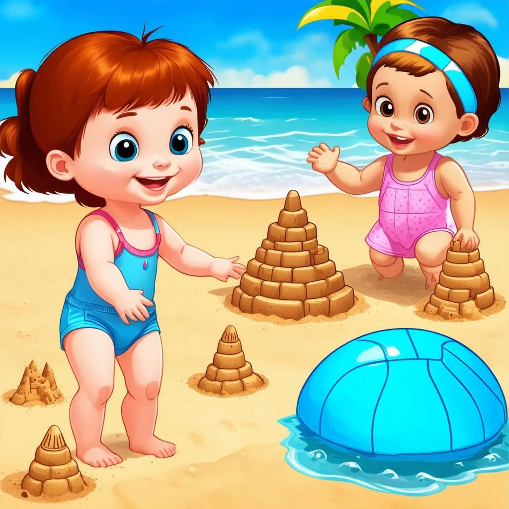 Baby Hazel at Beach Gameplay