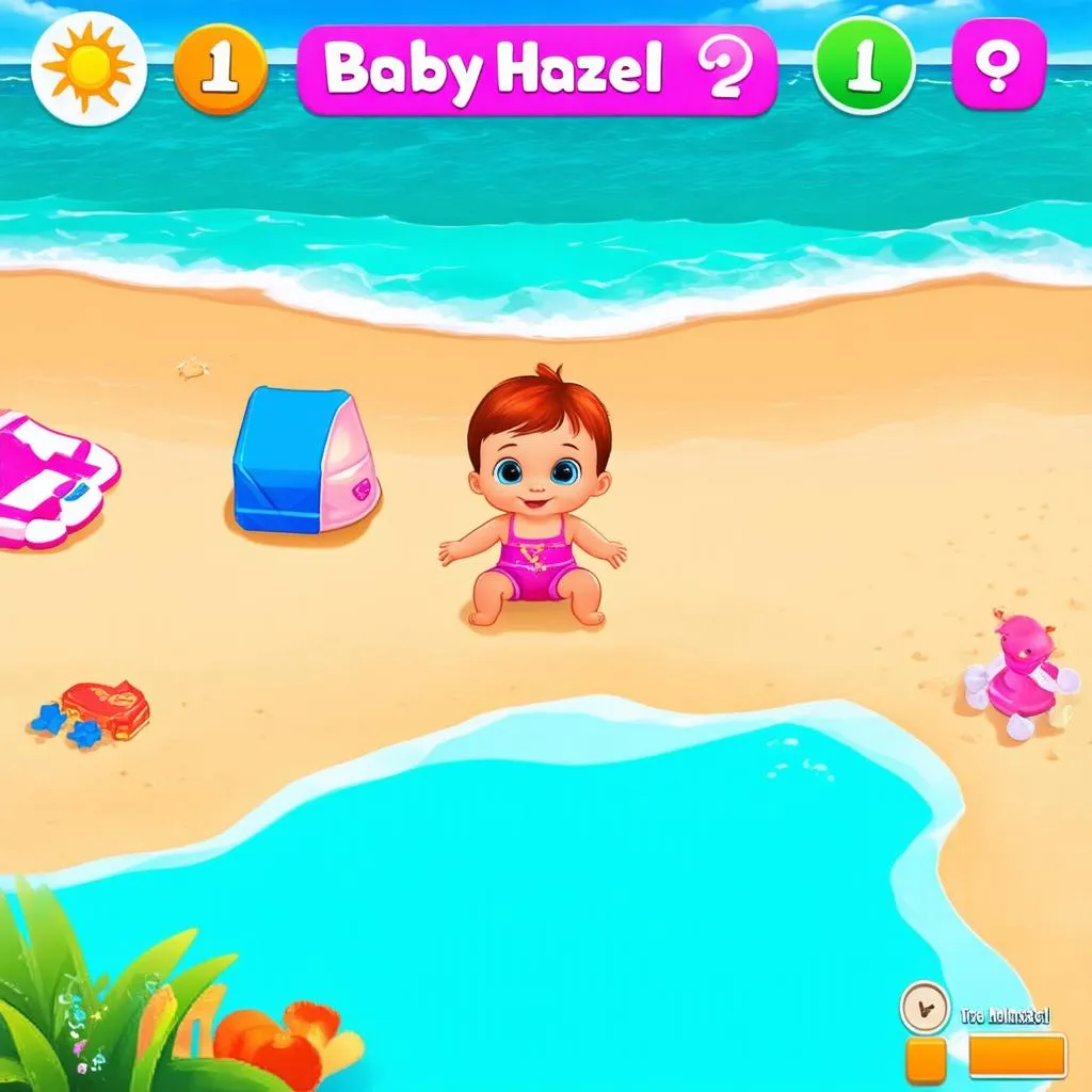 Baby Hazel at Beach Screenshot