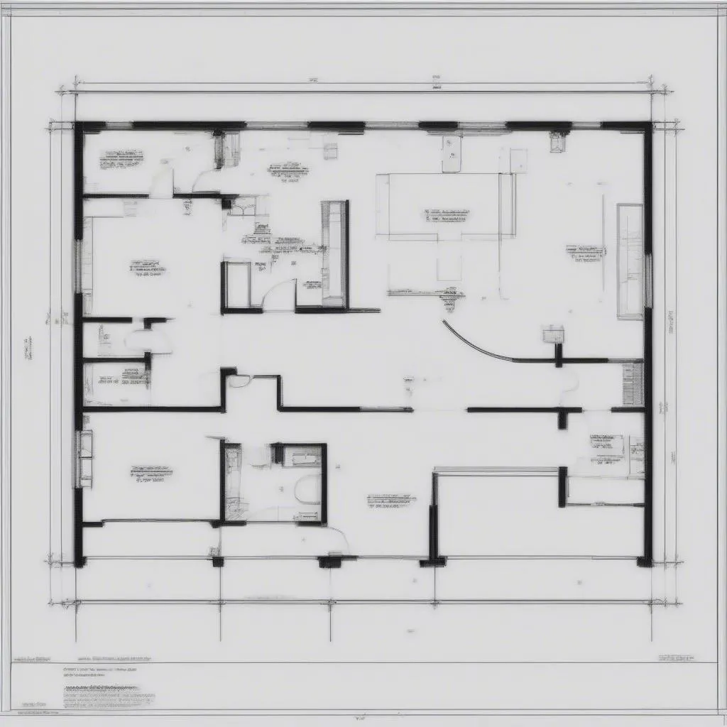 Bản vẽ mặt bằng Autocad