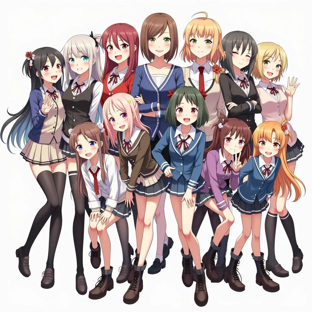 Các nhân vật trong game Bang Dream