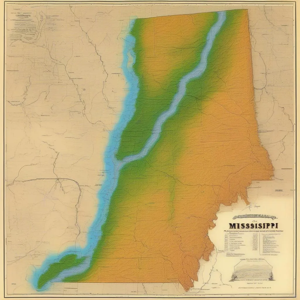 Địa hình bang Mississippi