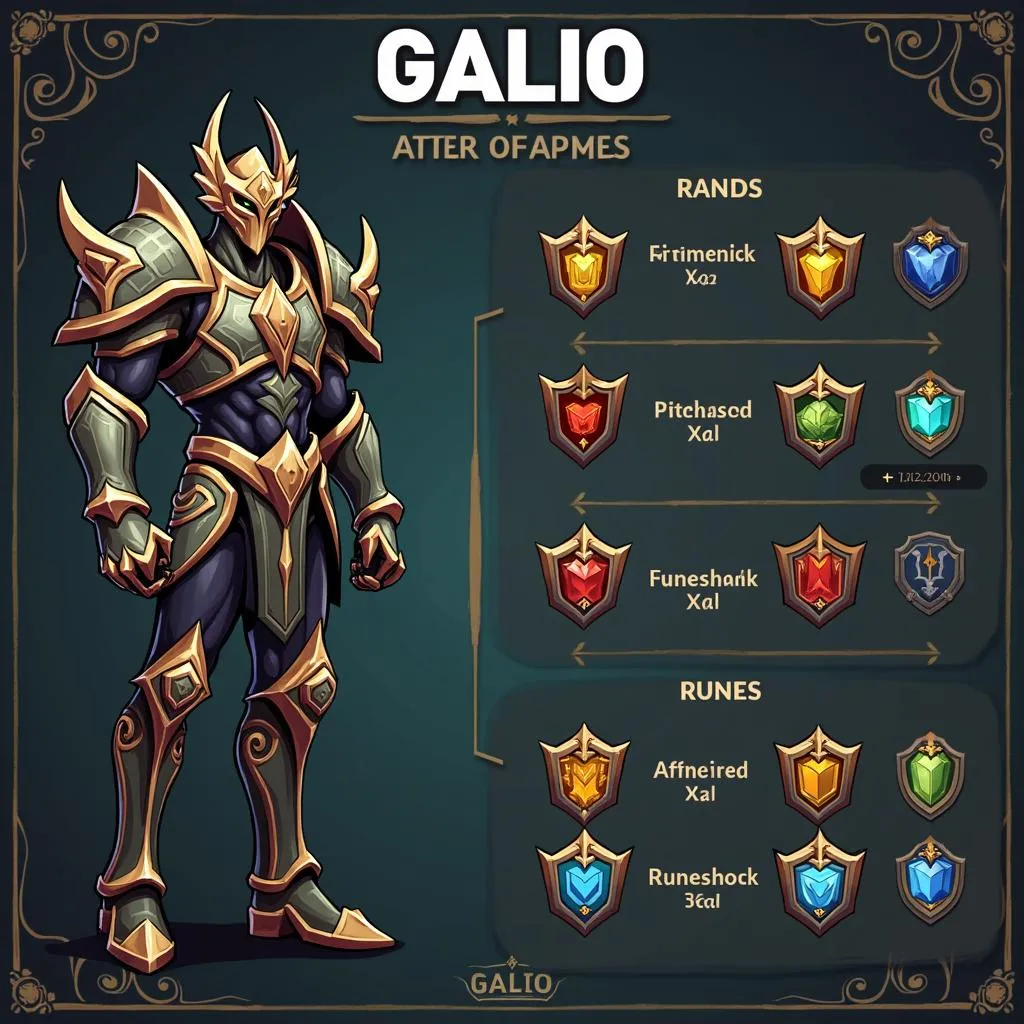 Bảng ngọc Galio chống chịu