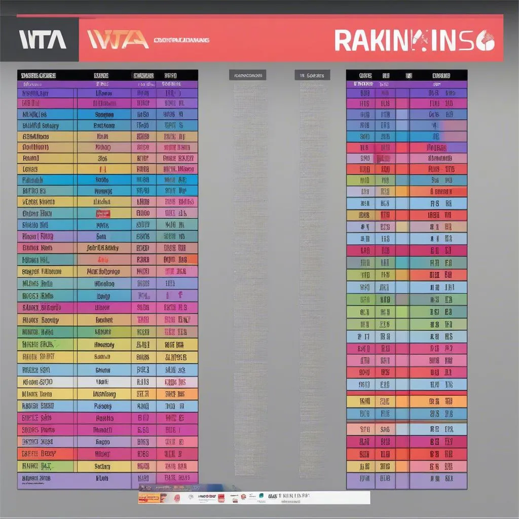 Bảng xếp hạng WTA Tour