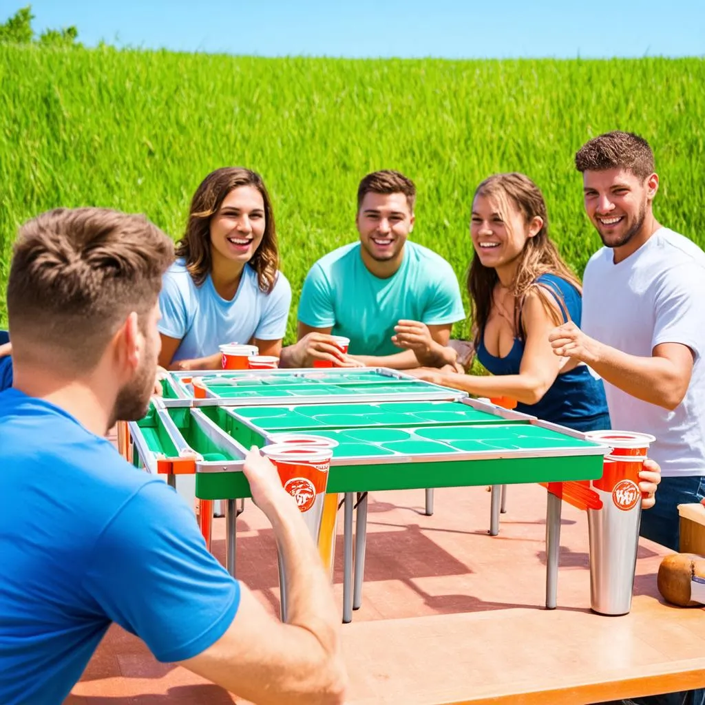 trò chơi beer pong