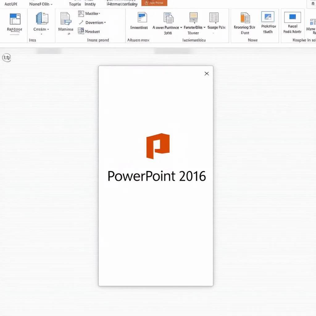 Biểu tượng PowerPoint 2016