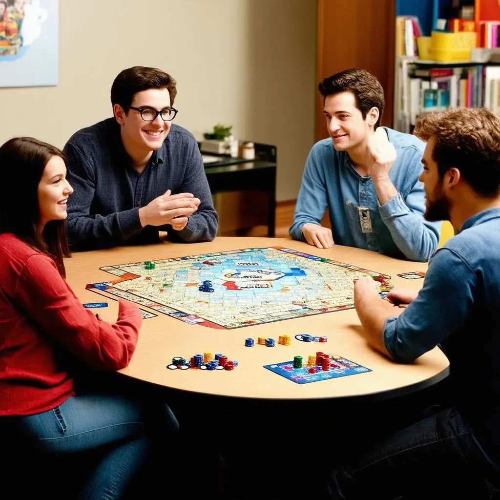 Big Bang Theory board game night