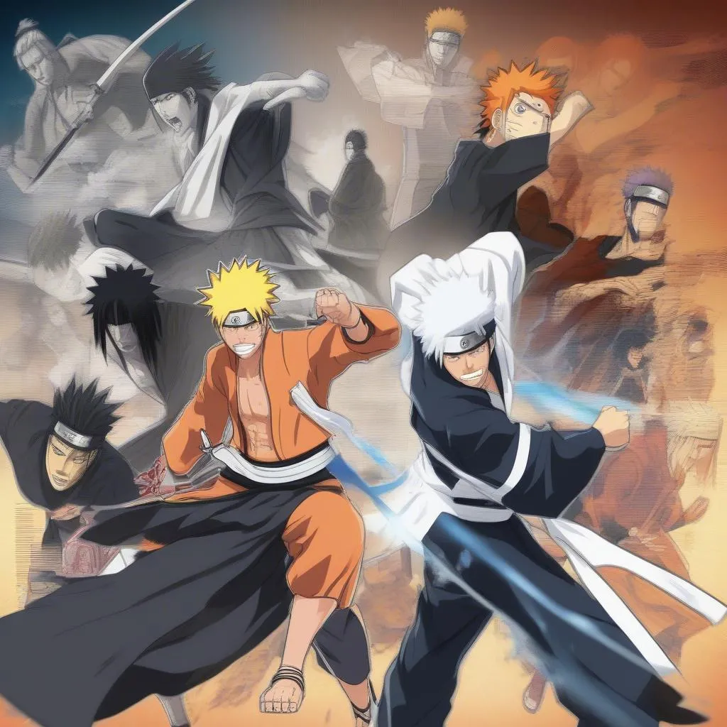 Các nhân vật trong game Bleach vs Naruto 2.6