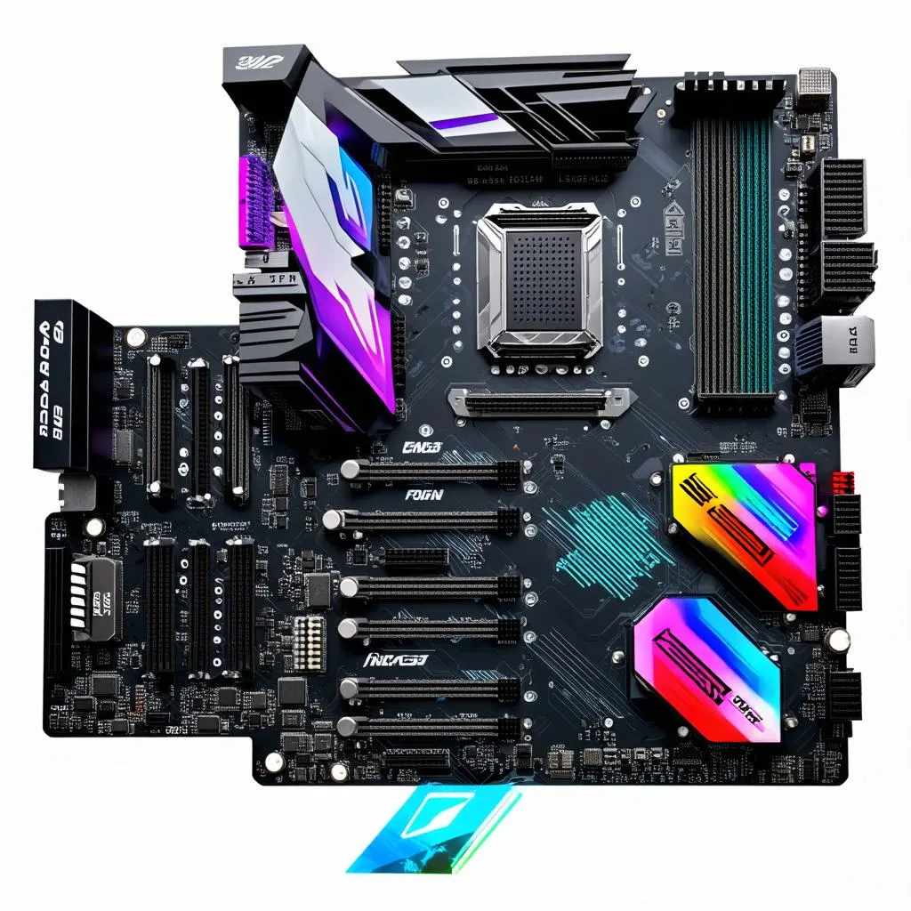 Bo mạch chủ gaming hầm hố RGB