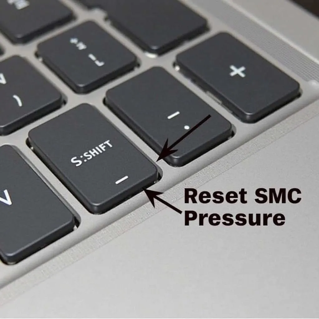 Các phím tắt để cài đặt lại SMC Pressure