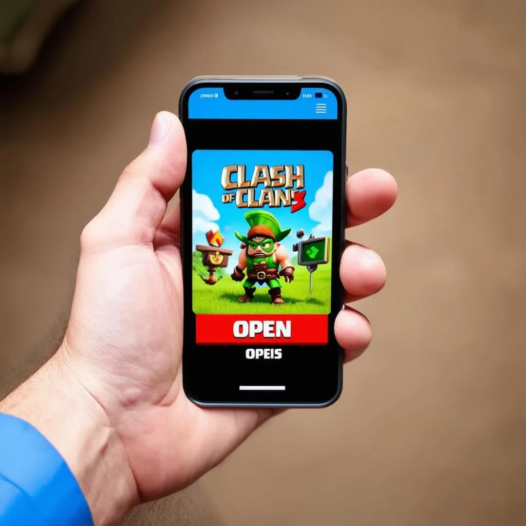 Hướng dẫn tải game Clash of Clans trên điện thoại