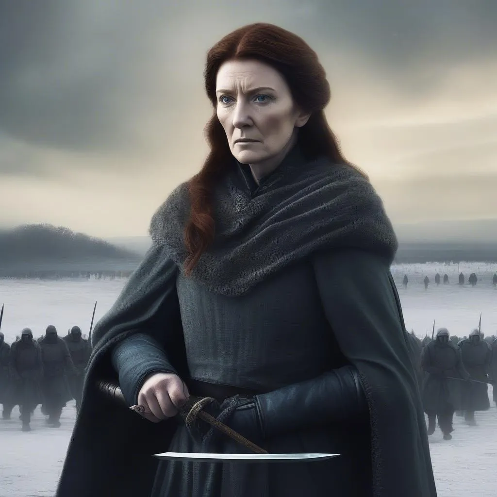 Catelyn Stark luôn bảo vệ