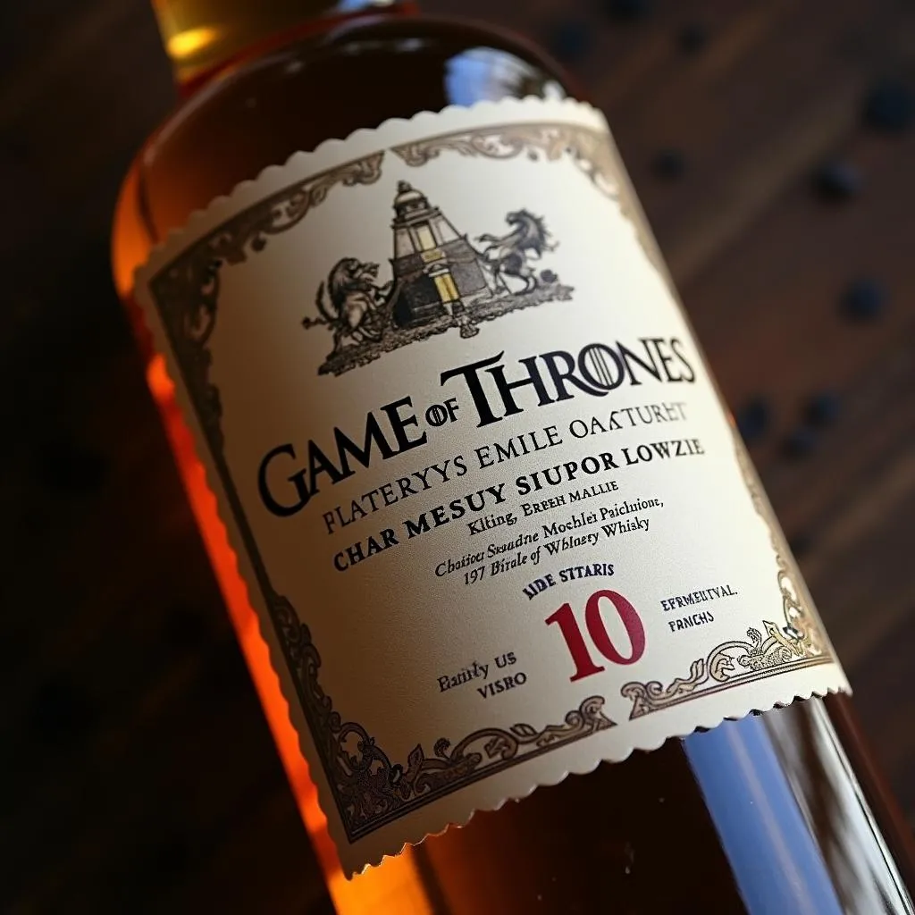 Chai rượu Game of Thrones Single Malt