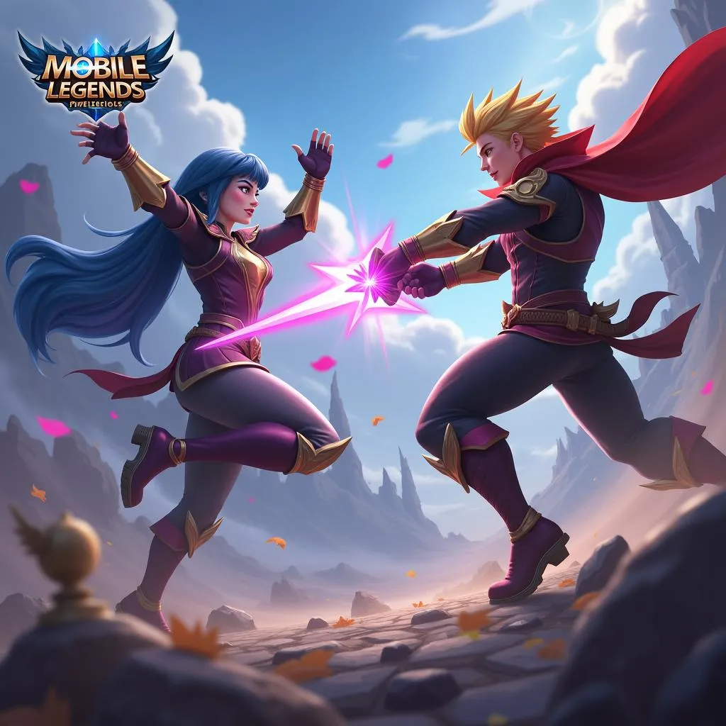 Trận đấu Mobile Legends gay cấn