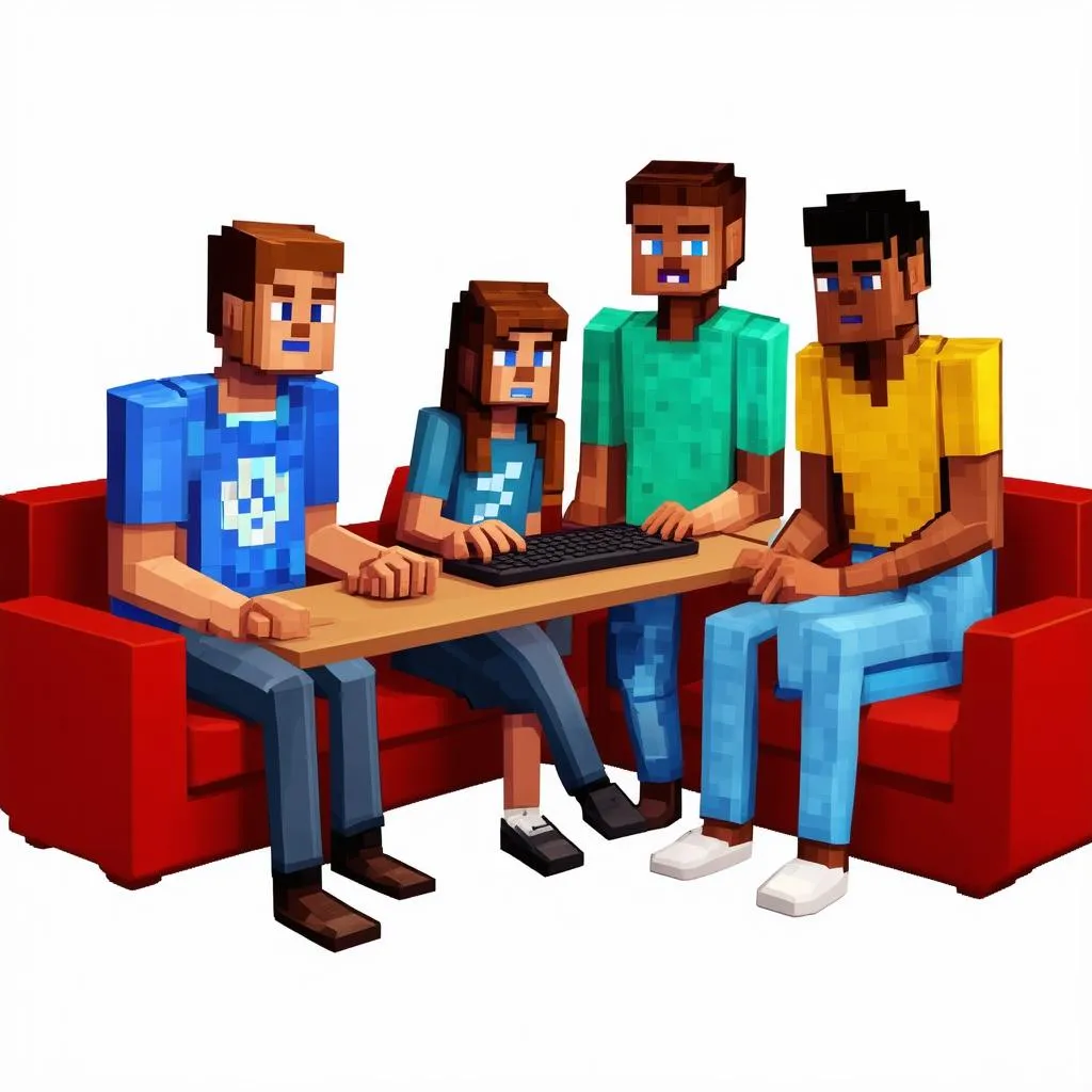 Chơi Game Minecraft Với Bạn Bè