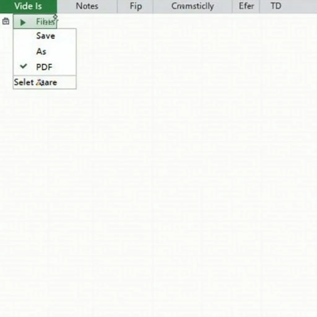 Chuyển đổi Excel sang PDF bằng Microsoft Excel