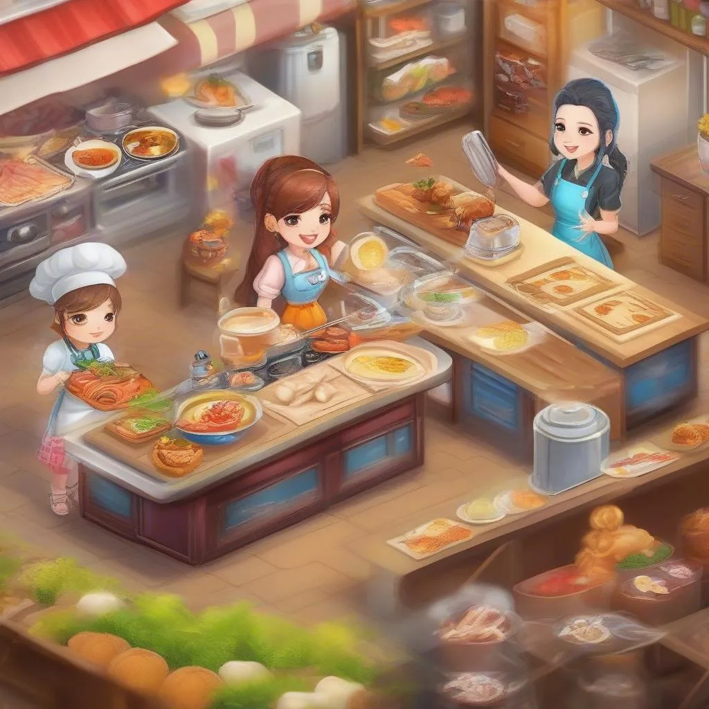 Nhân vật trong Cooking Town Game