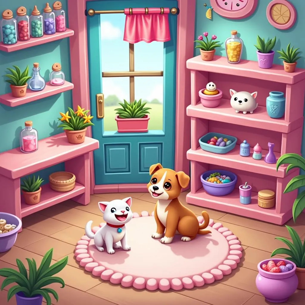 Hình ảnh cửa hàng My Pet Shop trang trí lung linh