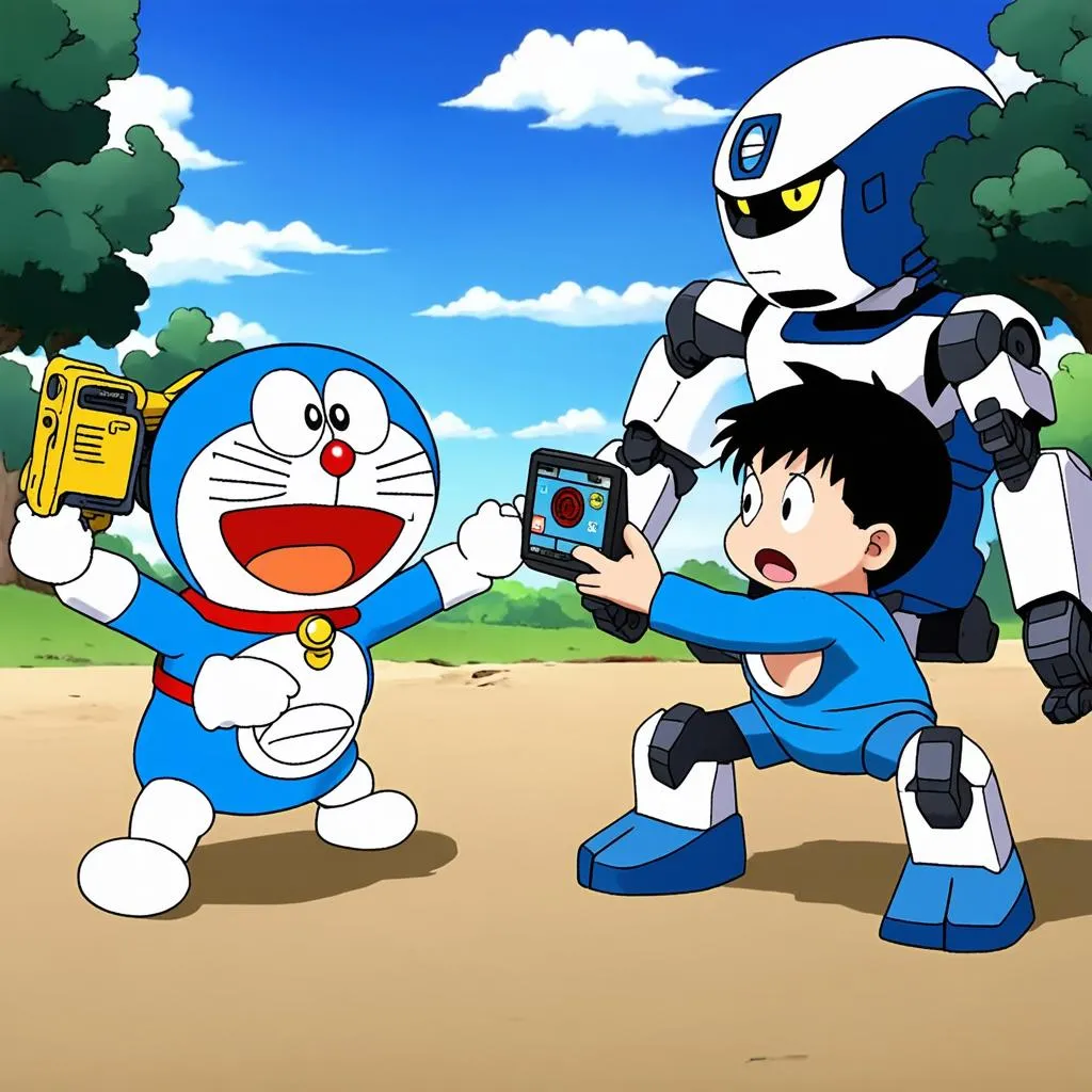 Doraemon Và Nobita Đánh Chiến