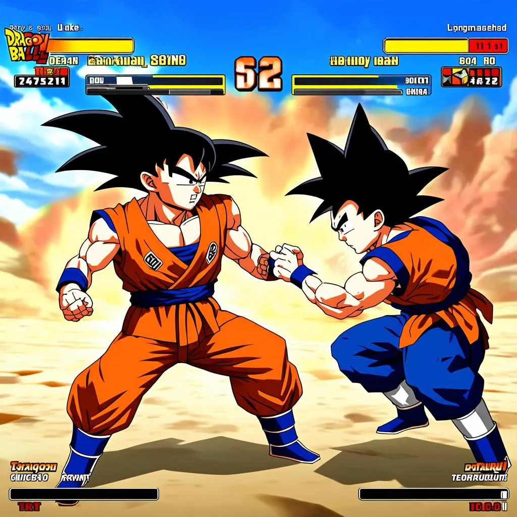 Hình ảnh minh họa về game Dragon Ball