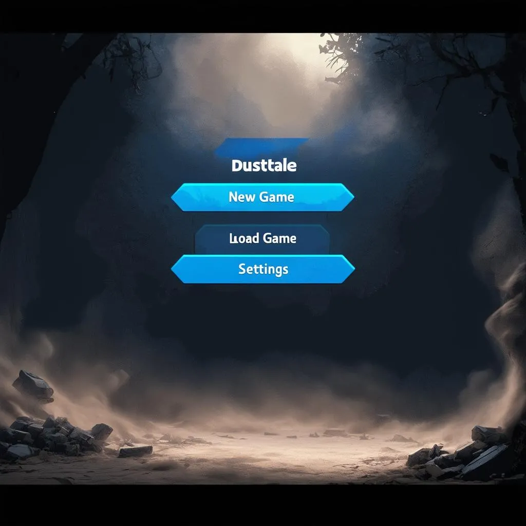 Screenshot of Dusttale game