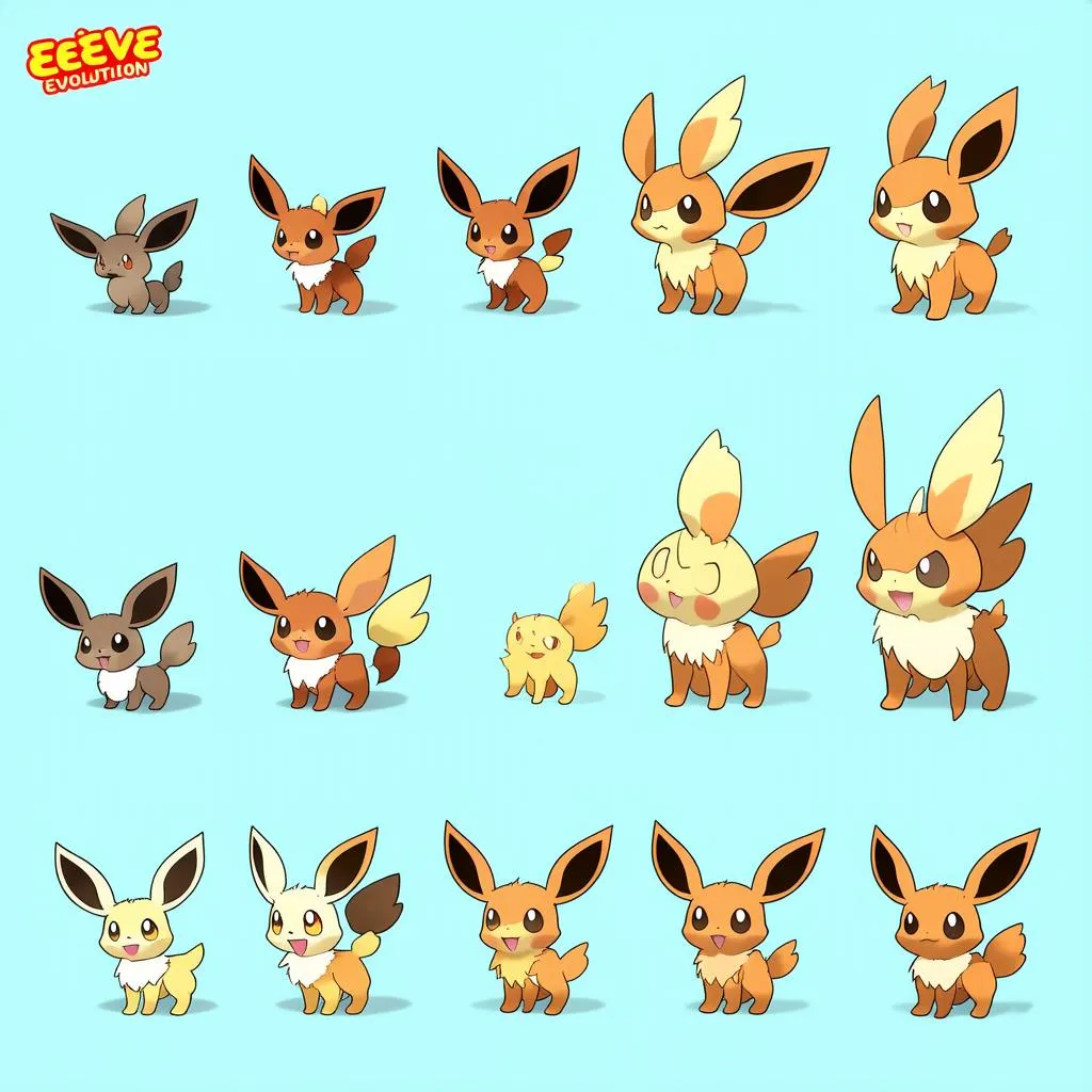 Bảng Tiến Hóa Eevee