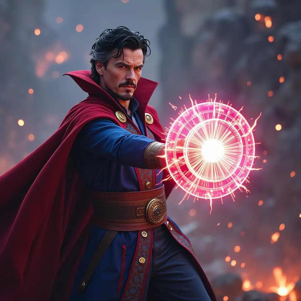 Doctor Strange sử dụng phép thuật trong Infinity War