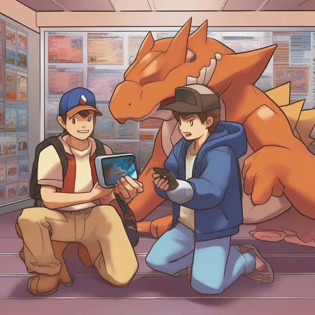 Trao đổi Pokemon Fire Red