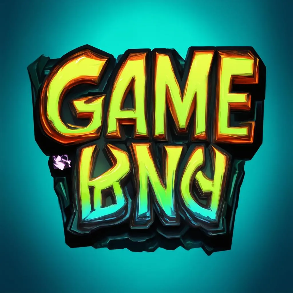 Font chữ đặt tên game