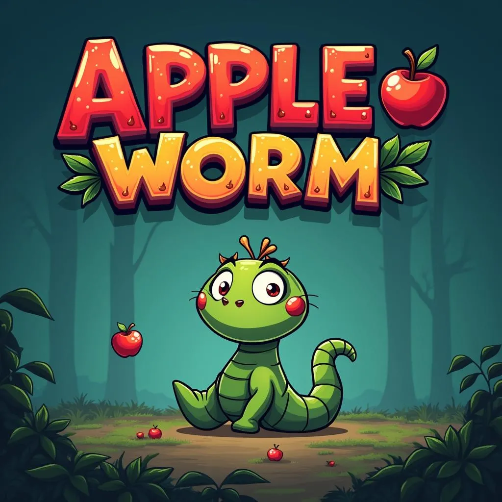 Giao diện chính game Apple Worm