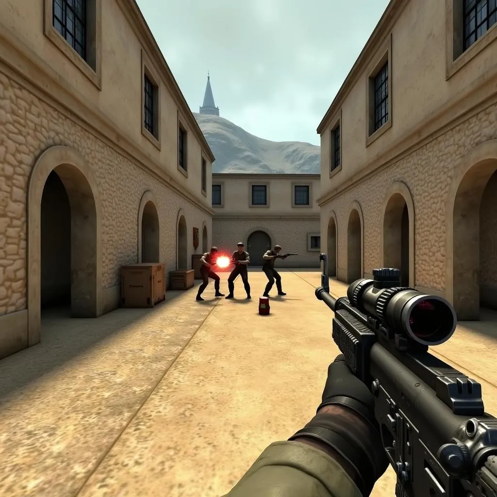 Màn hình chơi game Counter-Strike