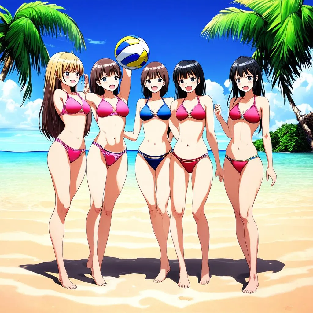 Game Bikini Anime Beach