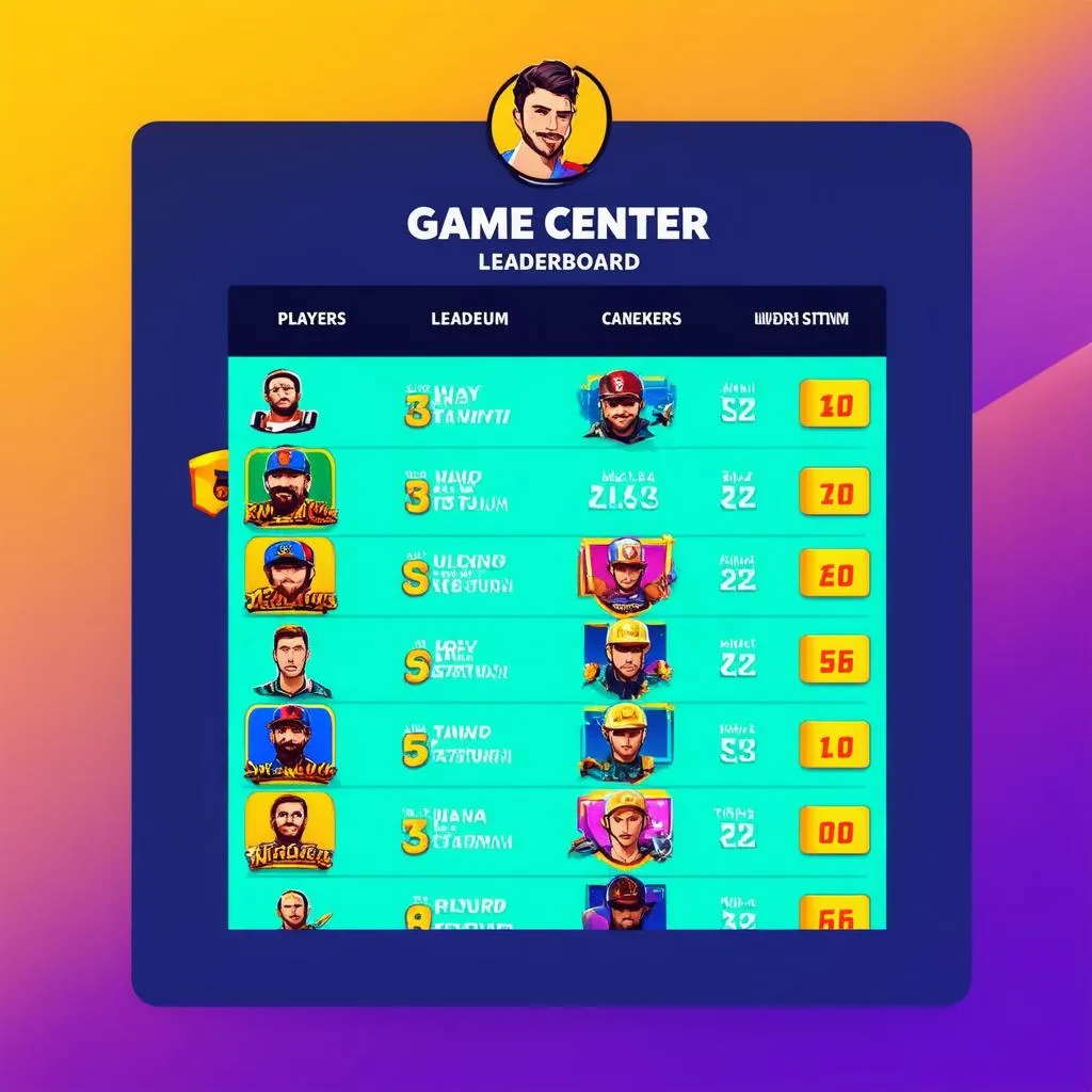 Bảng xếp hạng Game Center