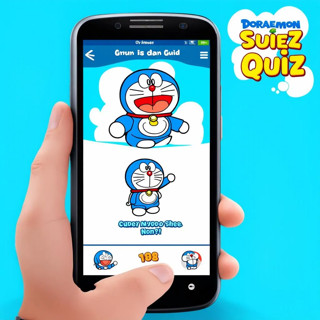 Game đố vui Doraemon trên điện thoại