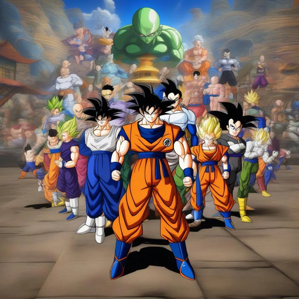 Game Dragon Ball Z Kai Online nhiều nhân vật