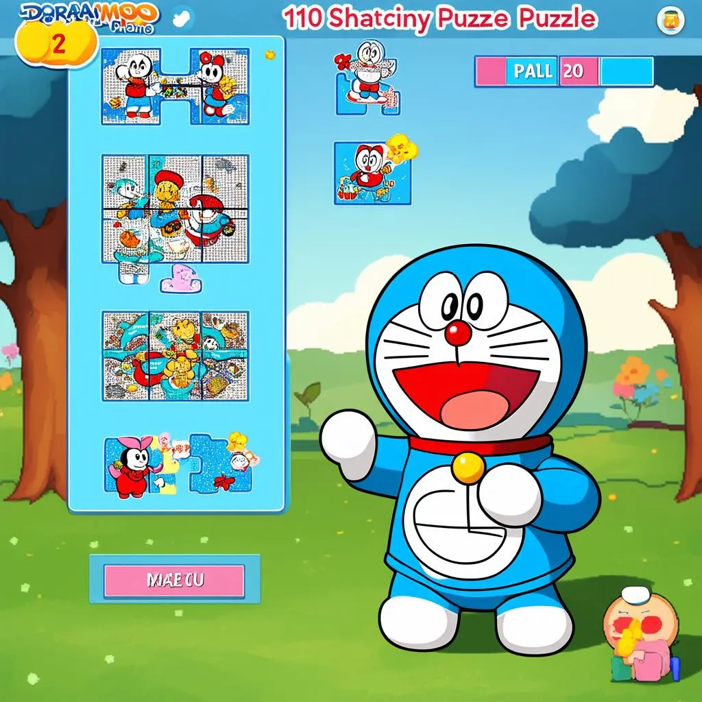 Game Ghép Hình Doraemon Trực Tuyến