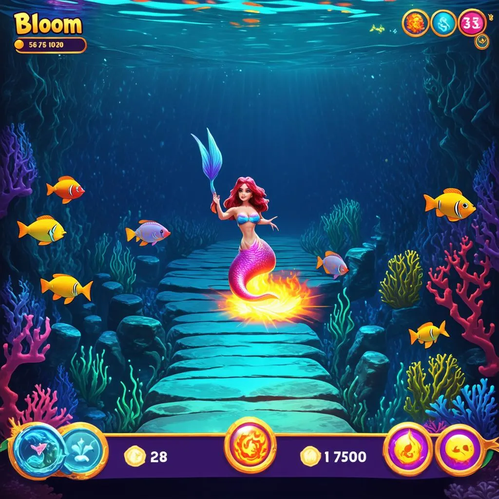 hình ảnh gameplay của game nàng tiên cá winx bloom