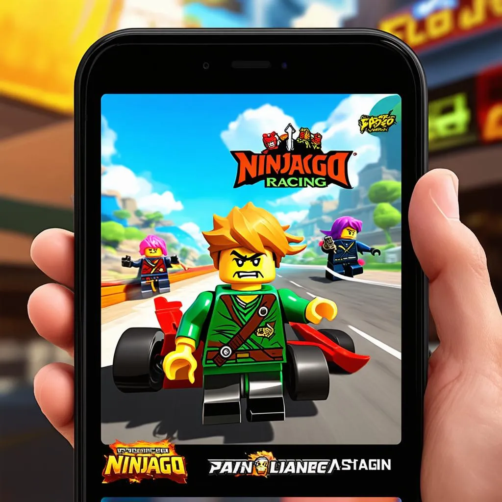 Game Ninjago đua xe trên điện thoại di động