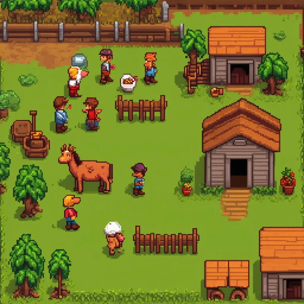 Game nông trại 2D Stardew Valley