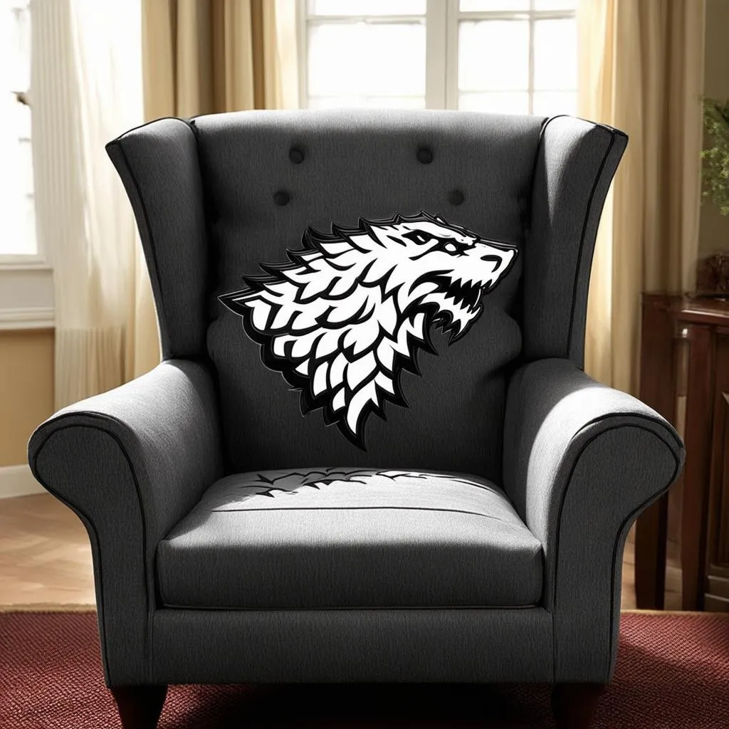 Game of Thrones House Stark Chair