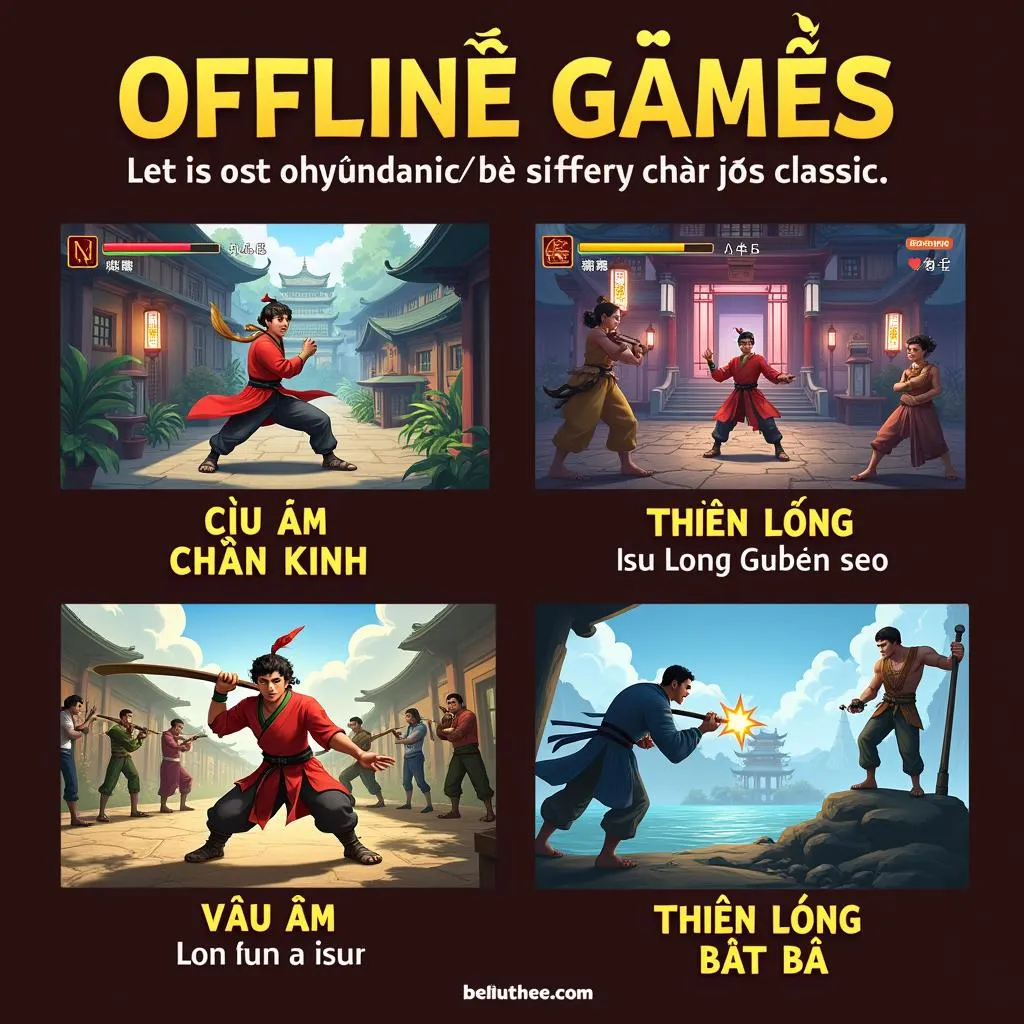 Game Offline Giống Võ Lâm Truyền Kỳ - Trải Nghiệm Kiếm Hiệp Offline Hoàn Hảo