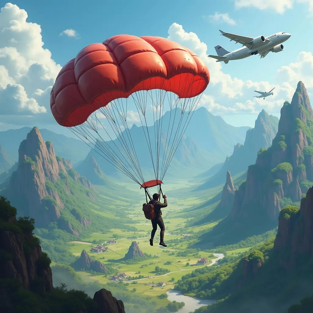 Game parachute nhảy dù