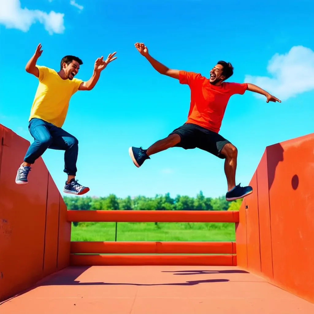 Tựa game 2 người parkour nổi tiếng