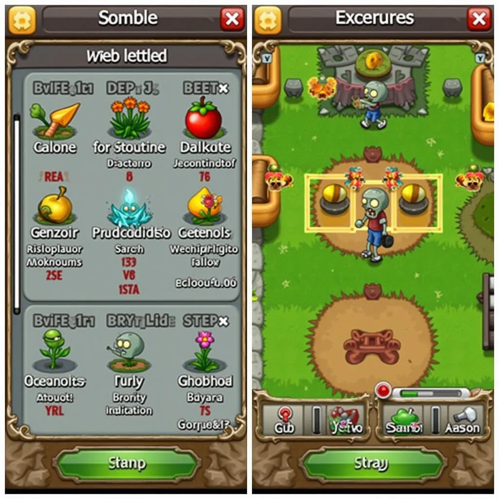 Giao diện game Plant vs Zombie 2 Mod