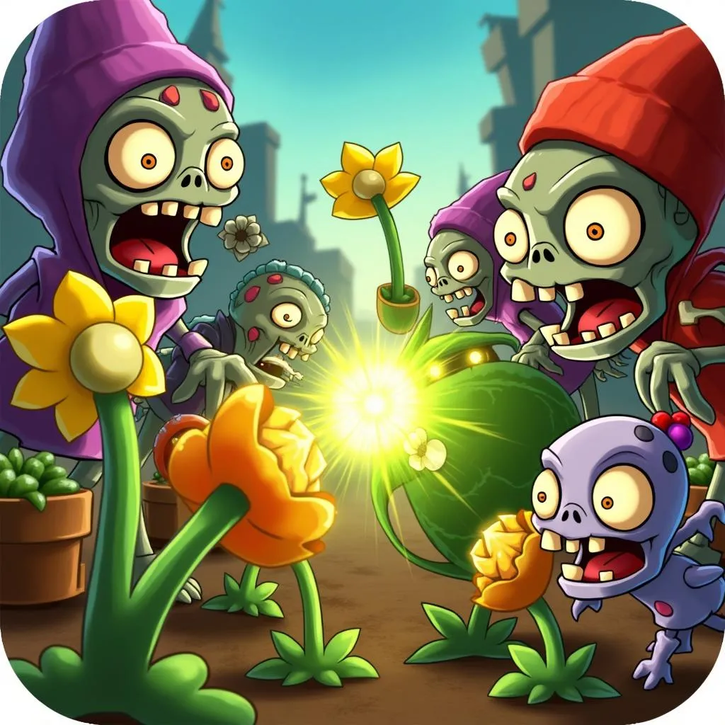 Màn chơi game Plant vs Zombie 2 Mod