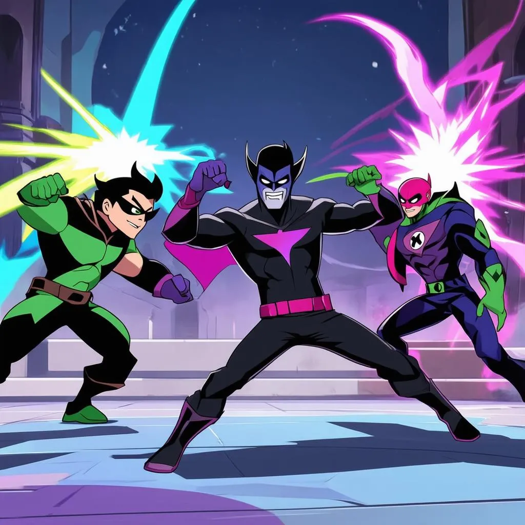 Trận chiến trong game Teen Titans Go: Teenage