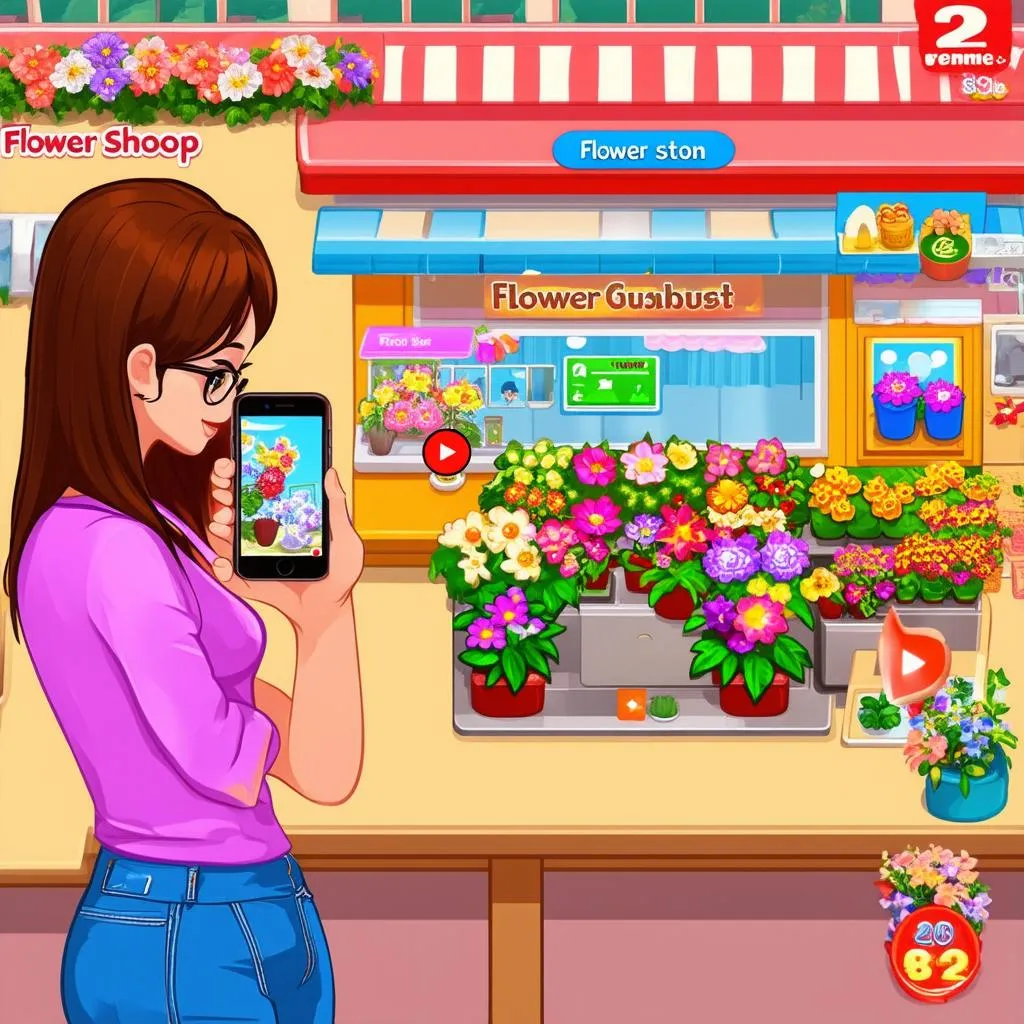 game tiệm hoa online