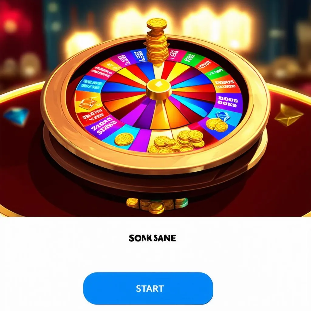 Game vòng quay may mắn đơn giản