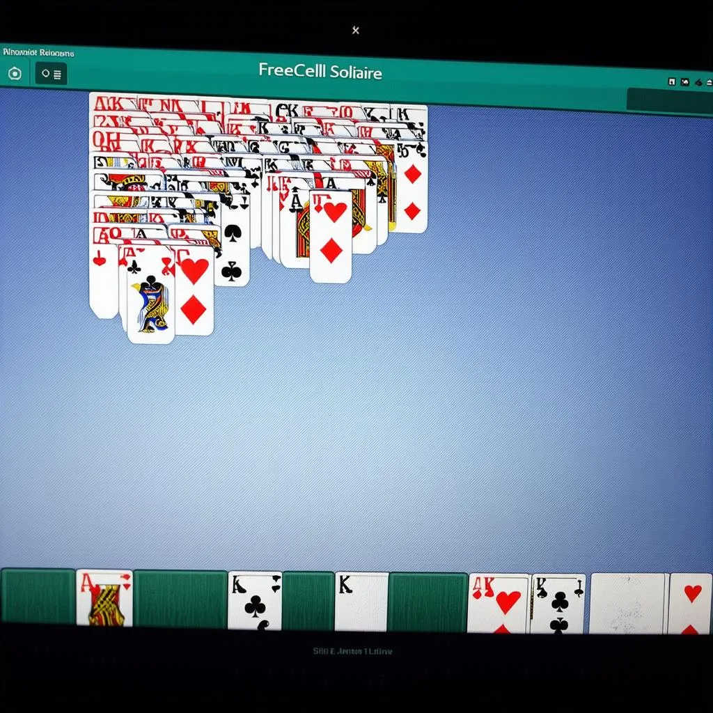 Game xếp bài Freecell trên máy tính