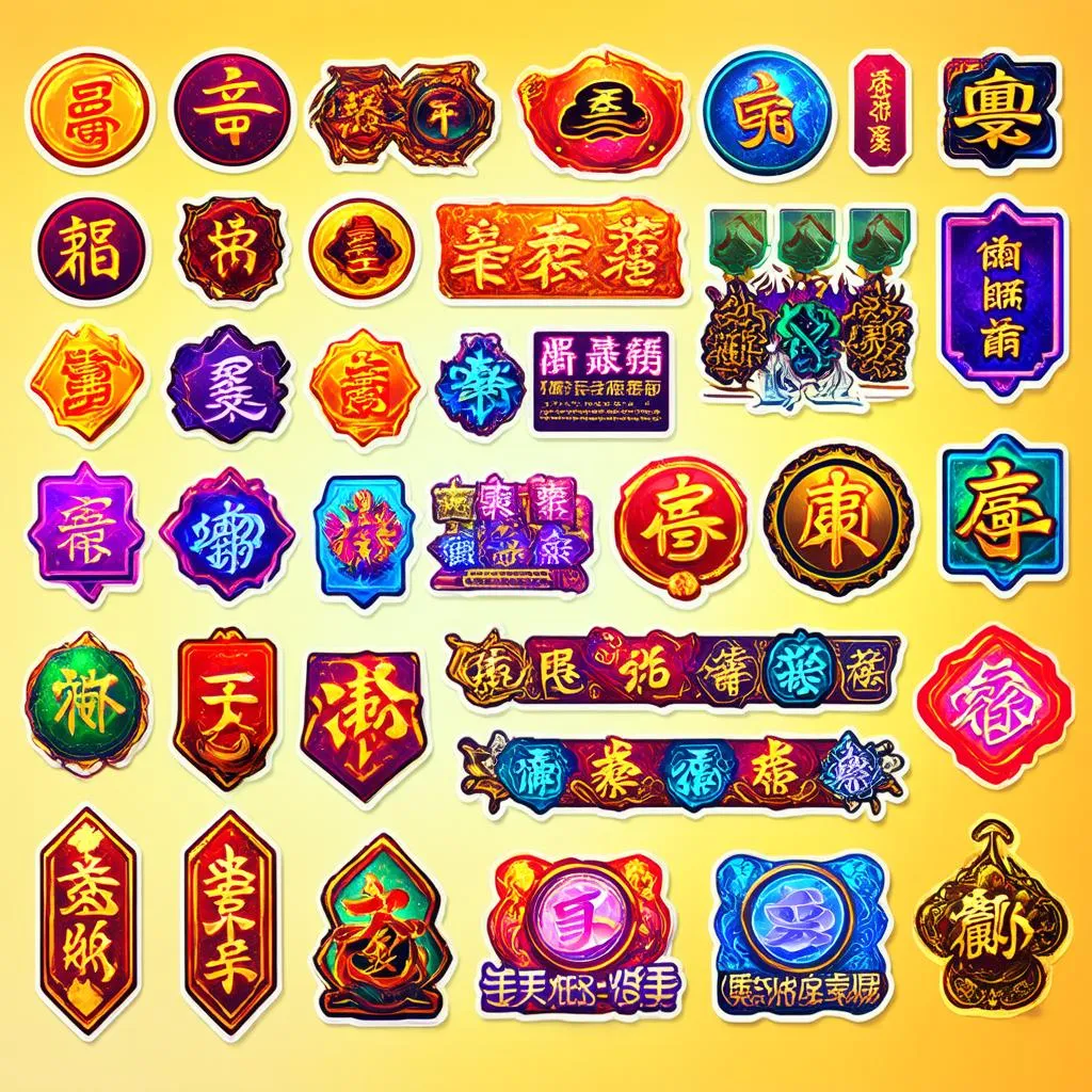 Gaming Stickers phong thủy